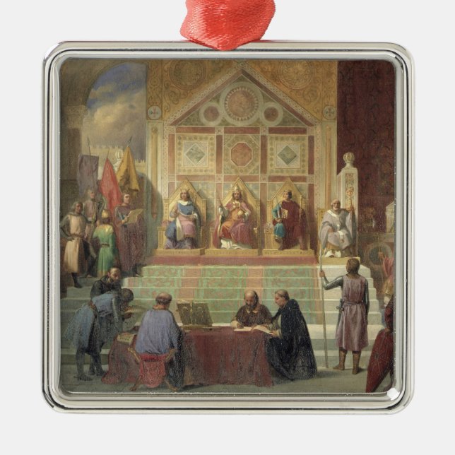 Ornement En Métal Roi de St Louis de la France (Devant)