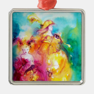 Ornement En Métal RONDO EN LAGON / Bal mascarade vénitienne