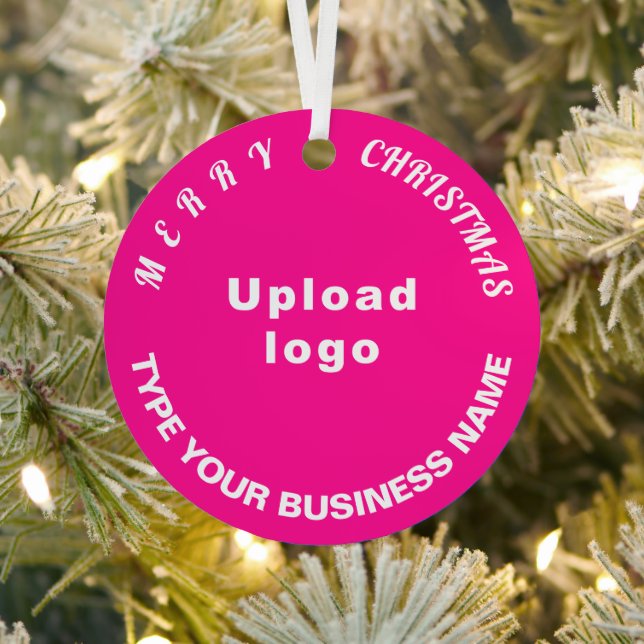 Ornement en métal rose de Noël d'affaires (Insitu)