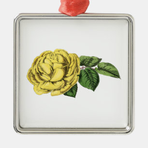 Ornement En Métal Rose jaune vintage