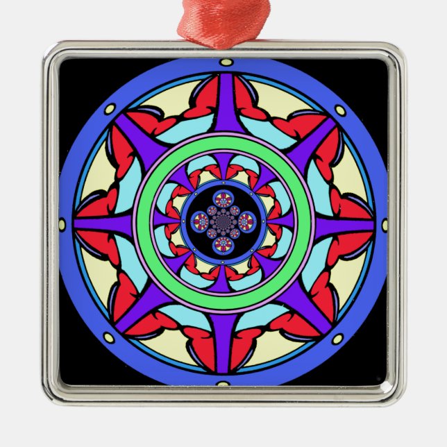 Ornement En Métal Roue de bonne chance (Devant)