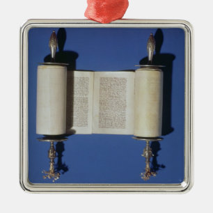 Ornement En Métal Rouleau miniature de Torah, 1765