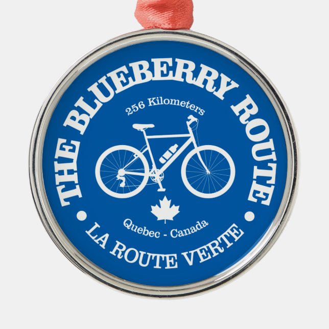Ornement En Métal Route des bleuets (cyclisme) (Devant)