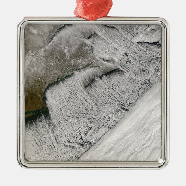 Ornement En Métal Rues nuageuses au large de la Nouvelle-Angleterre  (Devant)