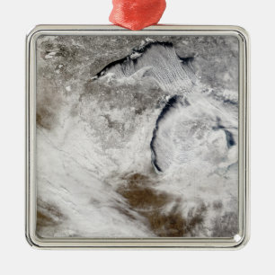 Ornement En Métal Rues nuageuses sur le lac Supérieur et le lac Mich