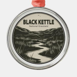 Ornement En Métal Ruisseau de Black Kettle National Grassland