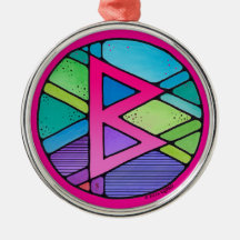 Rune Berkano Art Nouveau de la Terre Mère