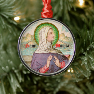 Ornement En Métal Sainte Monique de Tagaste (SAU 047; détail)
