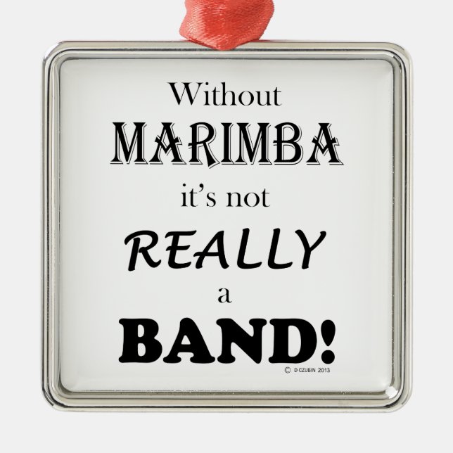Ornement En Métal Sans Marimba - Band (Devant)