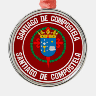 Ornement En Métal Santiago de Compostela Round Emblem