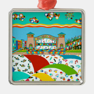 Ornement En Métal Sea Isle City Band Shell