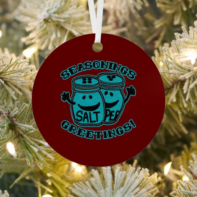 Ornement En Métal Seasons Salutation Sens Look Épices Vacances (Insitu)
