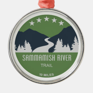 Ornement En Métal Sentier de la rivière Sammamish Washington