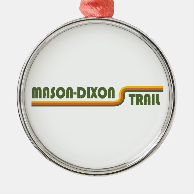 Ornement En Métal Sentier Mason-Dixon (Devant)