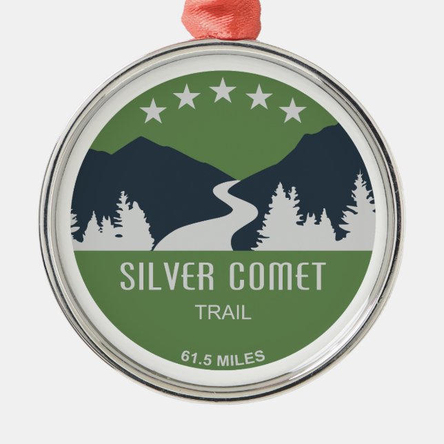 Ornement En Métal Sentier Silver Comet Géorgie (Devant)