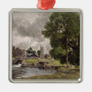 Ornement En Métal Serrure et moulin de John Constable Dedham