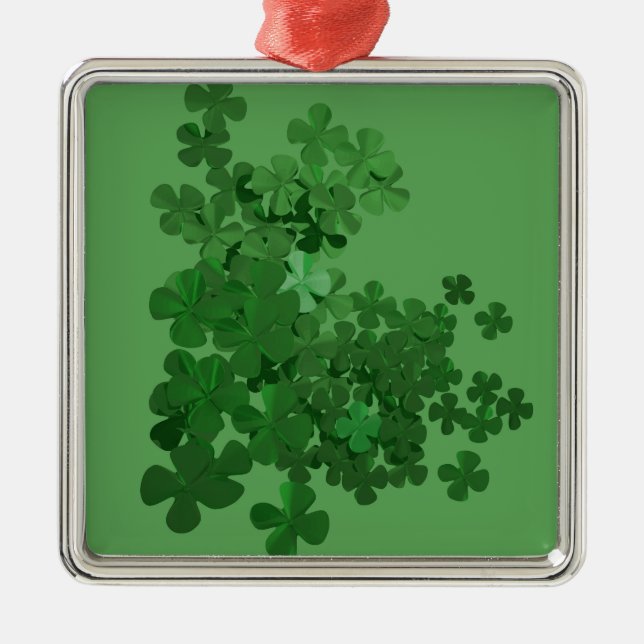 Ornement En Métal Shamrock de la Saint-Patrick (Devant)