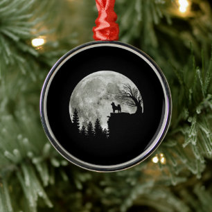 Ornement En Métal Shiba Inu Sur Mountain Halloween Cadeau Pour Amour