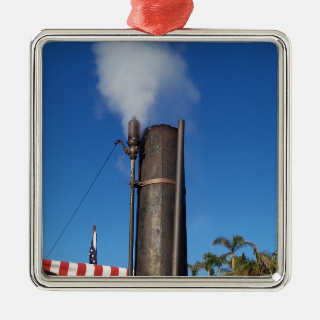 Ornement En Métal Sifflet à vapeur à l'ancienne (Devant)