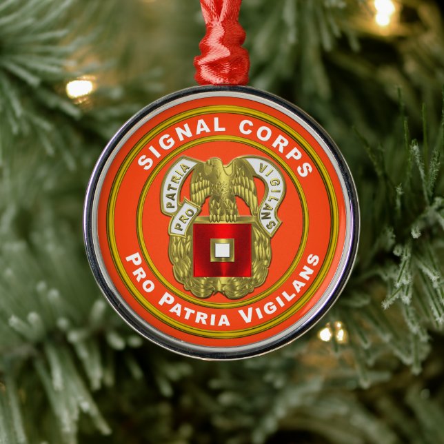 Ornement En Métal Signal Corps Noël (Arbre)