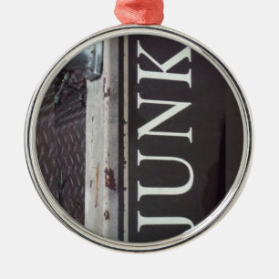 Ornement En Métal SIGNE DE JUNK DE Camion vintage