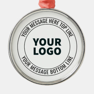 Ornement En Métal Simple à remplacer par votre logo ou image