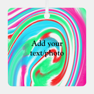 Ornement En Métal Simple acrylique pour marbre ajouter votre nom de 