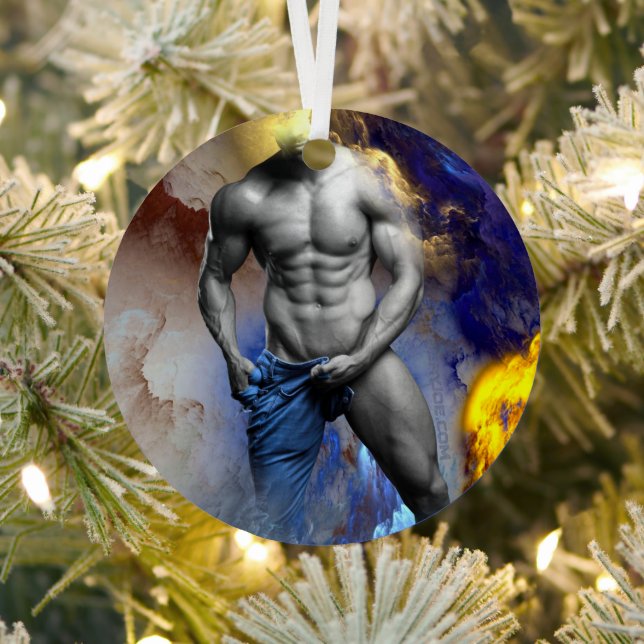 Ornement En Métal SlipperyJoe's musculaire physique chemise vapeur (Insitu)