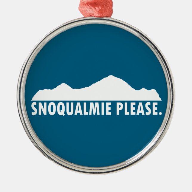 Ornement En Métal Snoqualmie Washington Please (Devant)