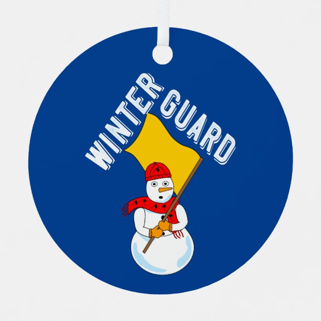 Ornement En Métal Snowman Winter Guard (Recto)