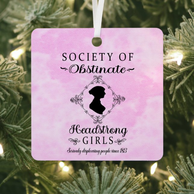 Ornement En Métal Société des filles Obstinate Headstrong Noël (Insitu)