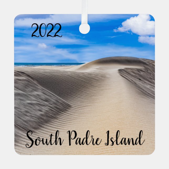 Ornement En Métal South Padre Island, dunes de sable (Recto)