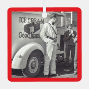 Ornement En Métal Souvenez-vous de l'homme à la crème glacée