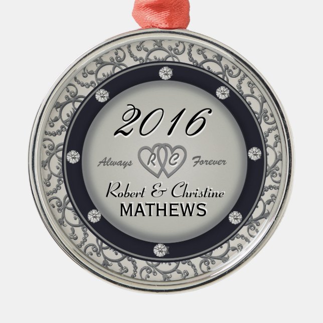 Ornement En Métal Souvenir d'amour (Devant)