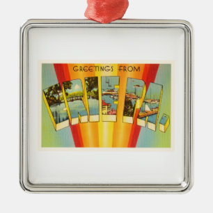 Ornement En Métal Souvenir de Vintage voyage de PA d'Erie