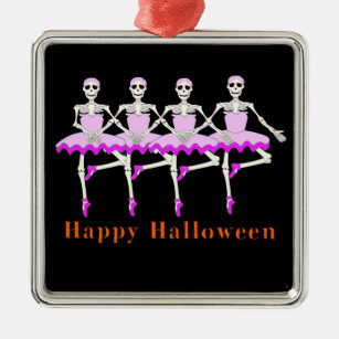 Ornement En Métal Squelettes dansant le ballet "Halloween heureux "