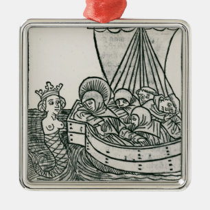 Ornement En Métal St Brendan et la sirène