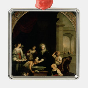 Ornement En Métal St Elizabeth de la Hongrie