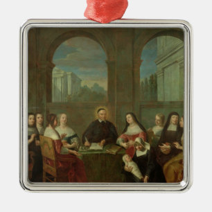 Ornement En Métal St Vincent de Paul et les soeurs de la charité