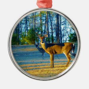 Ornement En Métal Stade / Buck Deer, Ciel bleu clair