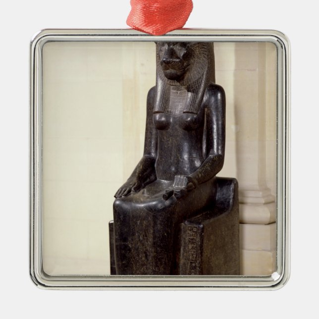 Ornement En Métal Statue de la déesse lion-dirigée Sekhmet (Devant)