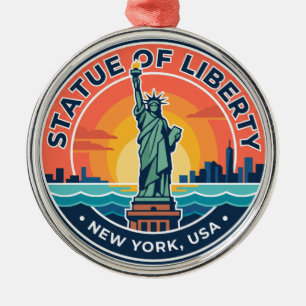 Ornement En Métal Statue de la Liberté New York