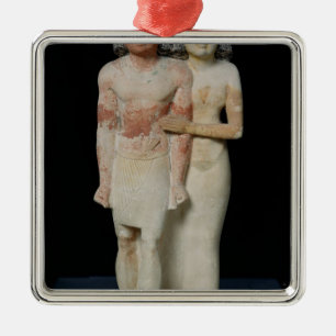 Ornement En Métal Statue de Raherka et de Meresankh, vieux royaume