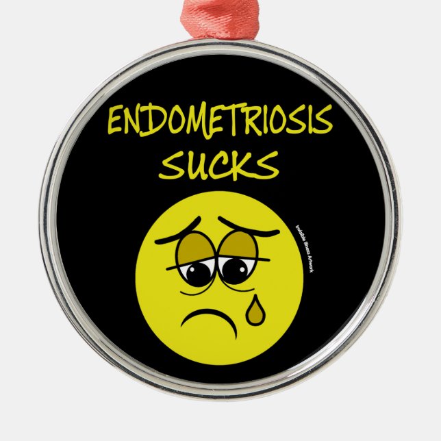 Ornement En Métal SUCKS...Endometriose (Devant)