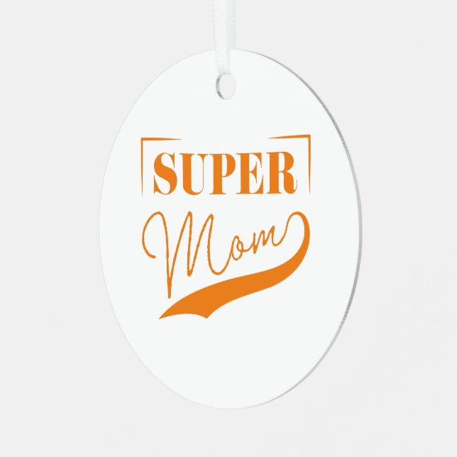 Ornement En Métal Super Maman (Avant gauche)