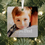 Ornement En Métal Superbe Papa depuis 20XX Moderne Simple Photo Élég<br><div class="desc">Ce design simple et moderne est composé d'une typographie serif et cursive et d'ajouter une photo personnalisée</div>