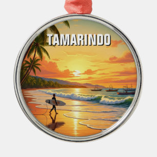 Ornement En Métal Surfeur à Tamarindo Costa Rica