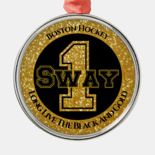 Ornement En Métal Sway 1 de hockey de Boston