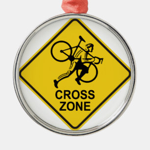 ORNEMENT EN MÉTAL SYMBOLE DE ROUTE DE LA ZONE CYCLORIQUE