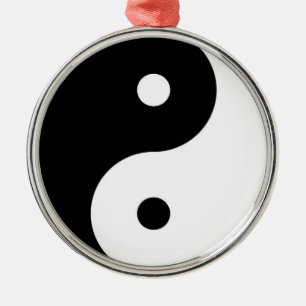 Ornement En Métal symbole du yin yang